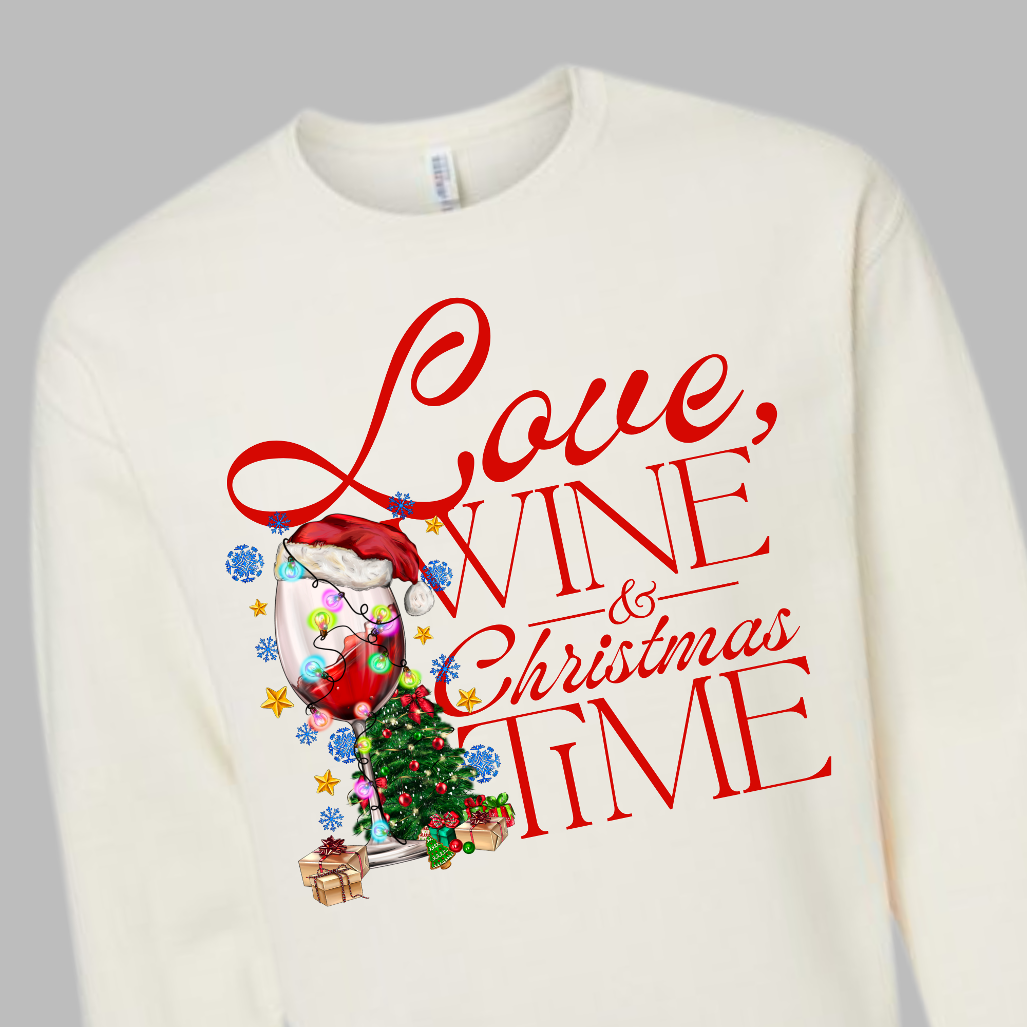 "Love, Wine & Christmas Time" Sweatshirt