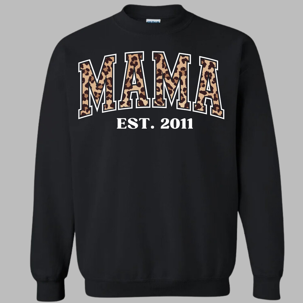 "MAMA" Leopard Sweatshirt