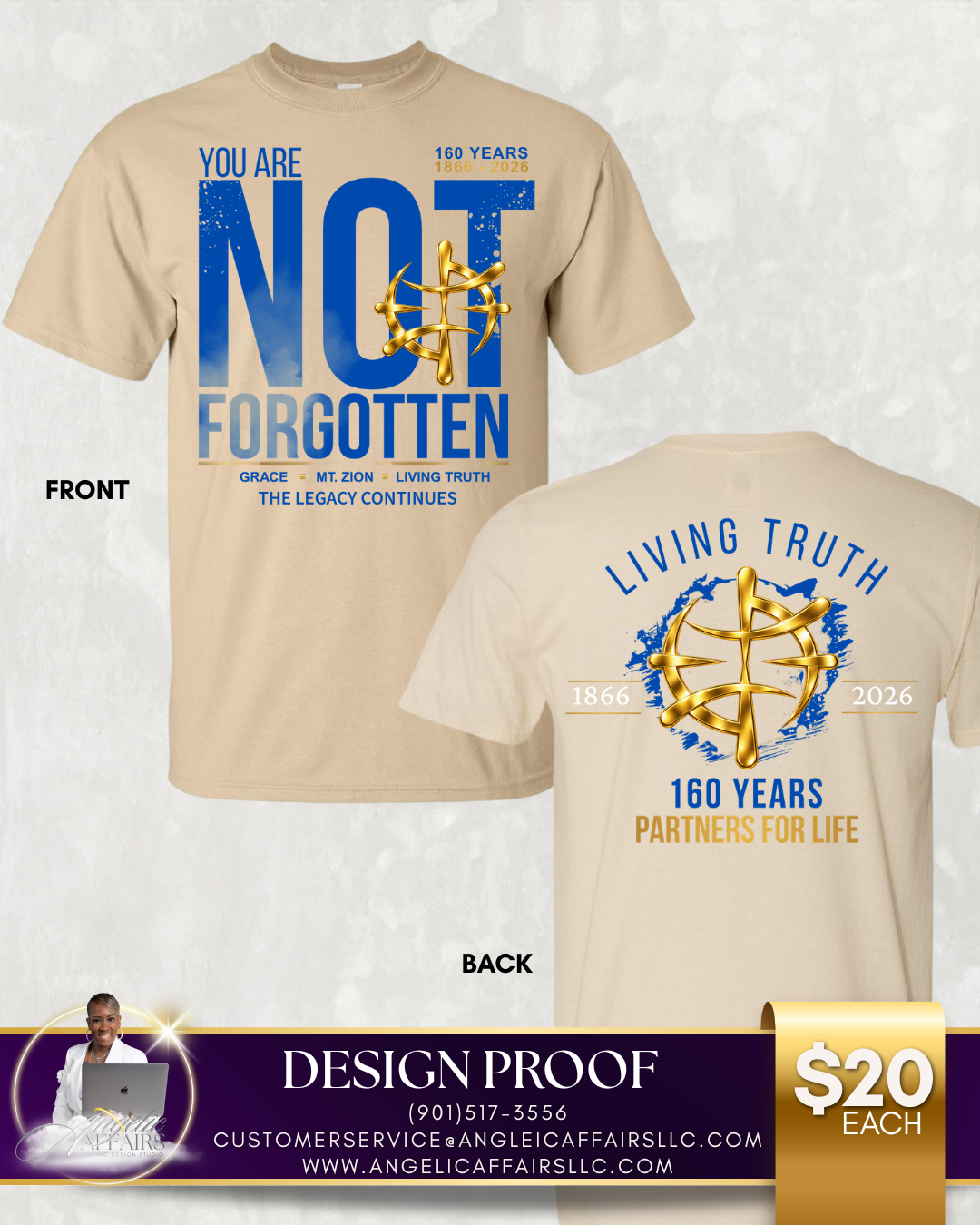"You Are Not Forgotten" Tan T-shirt