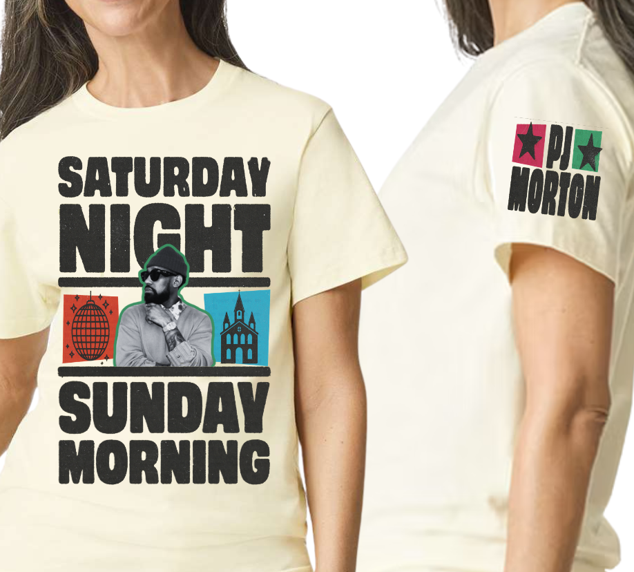 "Saturday Night Sunday Morning" Tee
